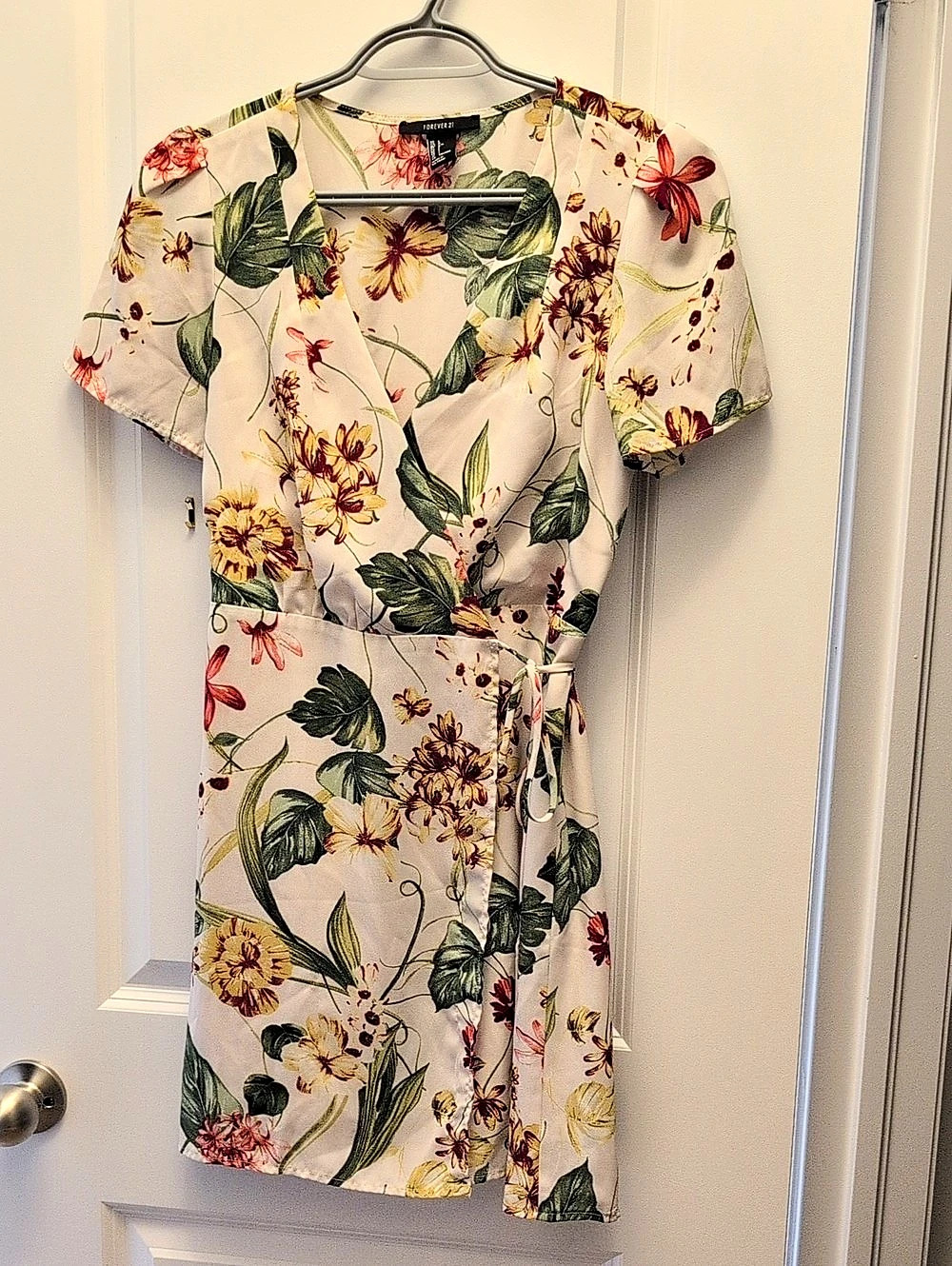 Forever 21 Floral Wrap Mini Dress